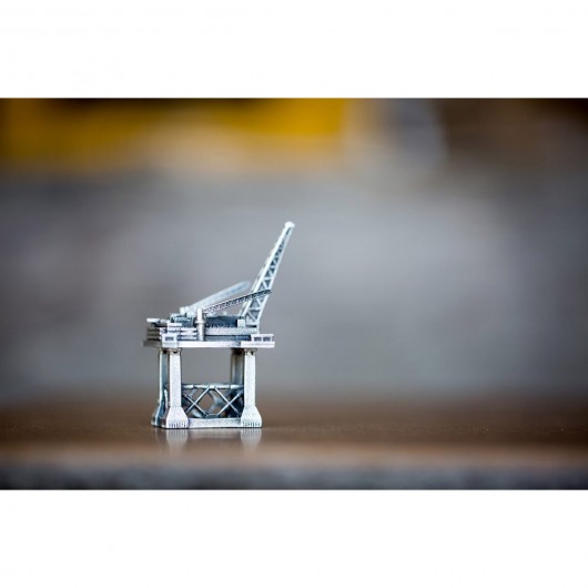 Custom Pewter Oil Rig Shot